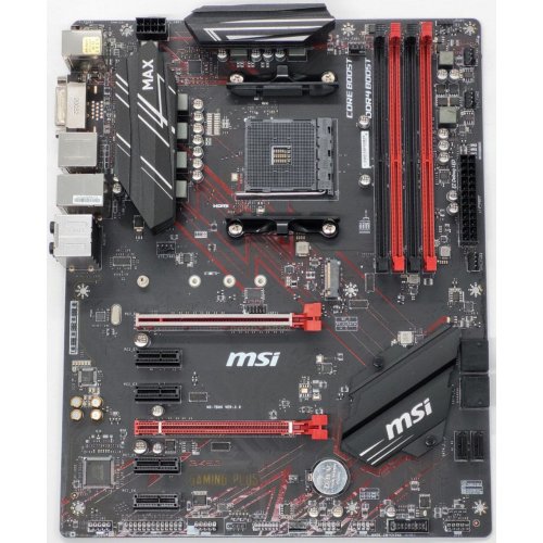 Материнская плата MSI B450 GAMING PLUS (sAM4, AMD B450) (Восстановлено продавцом, 849915) купить в Украине: Киев, Днепр, Харьков, Одесса  | Проверка совместимости, низкая цена, отзывы, характеристики от TELEMART фото