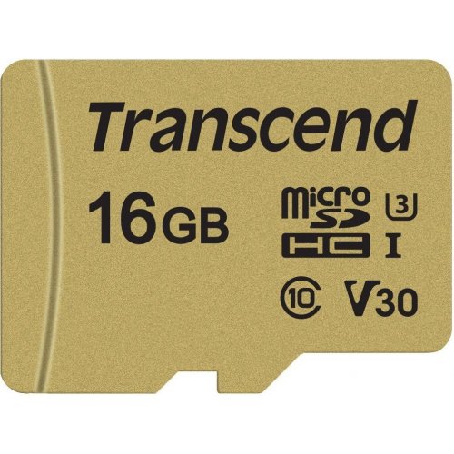 Купить Карта памяти Transcend microSDHC 16GB Class 10 UHS-I (с адаптером) (TS16GUSD500S) - цена в Харькове, Киеве, Днепре, Одессе
в интернет-магазине Telemart фото