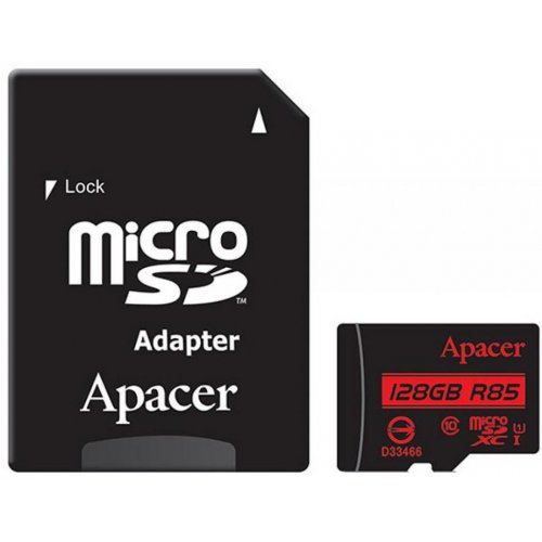 Купить Карта памяти Apacer microSDXC 128GB Class 10 UHS-I (с адаптером) (AP128GMCSX10U5-R) - цена в Харькове, Киеве, Днепре, Одессе
в интернет-магазине Telemart фото
