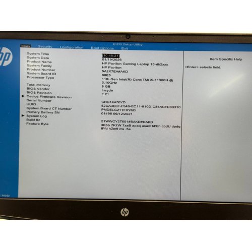 Ноутбук HP Pavilion 15-dk2421nw (5A2X7EA) Black (Восстановлено продавцом, 850480) купить в Украине: Киев, Днепр, Харьков, Одесса  | Низкая цена, отзывы, характеристики от TELEMART фото