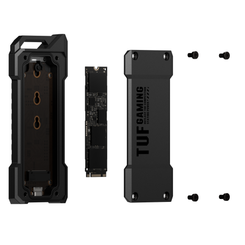 Уценка внешний карман Asus TUF Gaming A1 M.2 SSD NVME Enclosure USB 3.2 Type-C (ESD-T1A/BLK/G/AS) Black (Вскрытая упаковка, 850494) купить в Украине: Киев, Днепр, Харьков, Одесса  | Низкая цена, отзывы, характеристики от TELEMART фото