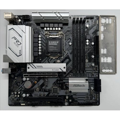 Материнская плата AsRock B560M Pro4 (s1200, Intel B560) (Восстановлено продавцом, 850594) купить в Украине: Киев, Днепр, Харьков, Одесса  | Проверка совместимости, низкая цена, отзывы, характеристики от TELEMART фото