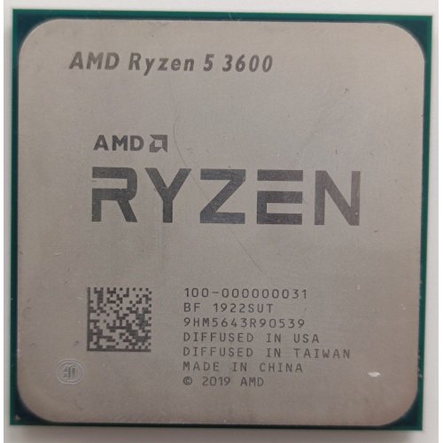 Процесор AMD Ryzen 5 3600 3.6(4.2)GHz 32MB sAM4 Tray (100-000000031) (Відновлено продавцем, 850616) купити в Україні: Київ, Львів, Хмельницький, Тернопіль, Івано-Франківськ | Перевірка сумісності, низька ціна, відгуки, характеристики від TELEMART фото