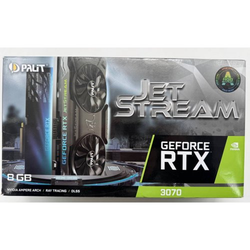 Відеокарта Palit GeForce RTX 3070 JetStream V1 8192MB (NE63070019P2-1040J) LHR (Відновлено продавцем, 850640) купити в Україні: Київ, Львів, Хмельницький, Тернопіль, Івано-Франківськ | Перевірка сумісності, низька ціна, відгуки, характеристики від TELEMART фото