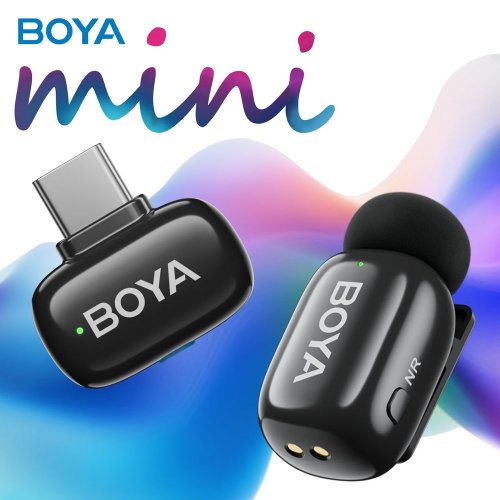 Бездротовий петличний мікрофон BOYA mini-16 Type-C Black купити в Україні: Київ, Львів, Хмельницький, Тернопіль, Івано-Франківськ | Низька ціна, відгуки, характеристики від TELEMART фото