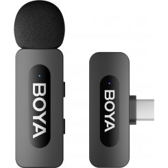 Бездротовий петличний мікрофон BOYA BY-V10 Type-C Black