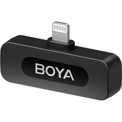 Бездротовий петличний мікрофон BOYA BY-V2 Lightning Black купити в Україні: Київ, Львів, Хмельницький, Тернопіль, Івано-Франківськ | Низька ціна, відгуки, характеристики від TELEMART фото