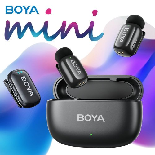 Бездротовий петличний мікрофон BOYA mini-18 TRS for camera Black купити в Україні: Київ, Львів, Хмельницький, Тернопіль, Івано-Франківськ | Низька ціна, відгуки, характеристики від TELEMART фото