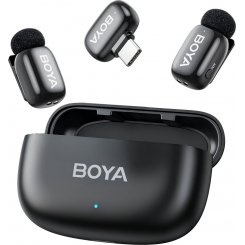 Бездротовий петличний мікрофон BOYA mini-14 Type-C Black