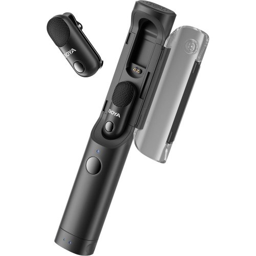 Бездротовий мікрофон BOYA Magic-05 Type-C Black купити в Україні: Київ, Львів, Хмельницький, Тернопіль, Івано-Франківськ | Низька ціна, відгуки, характеристики від TELEMART фото