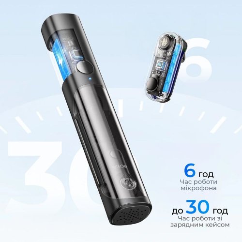 Бездротовий мікрофон BOYA Magic-03 Type-C/TRS Black купити в Україні: Київ, Львів, Хмельницький, Тернопіль, Івано-Франківськ | Низька ціна, відгуки, характеристики від TELEMART фото