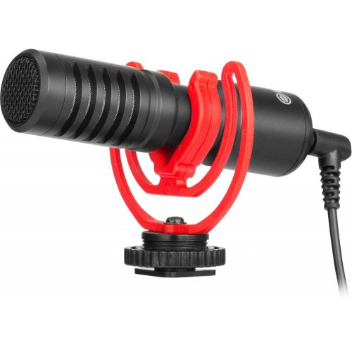 Універсальний мікрофон для камери BOYA BY-MM1+ Black купити в Україні: Київ, Львів, Хмельницький, Тернопіль, Івано-Франківськ | Низька ціна, відгуки, характеристики від TELEMART фото