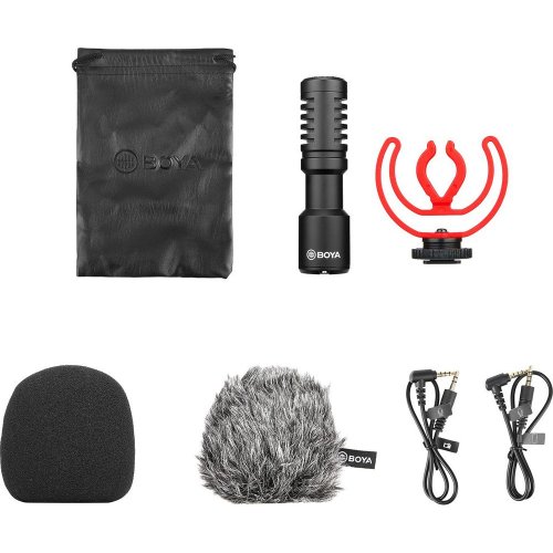 Універсальний мікрофон для камери BOYA BY-MM1+ Black купити в Україні: Київ, Львів, Хмельницький, Тернопіль, Івано-Франківськ | Низька ціна, відгуки, характеристики від TELEMART фото