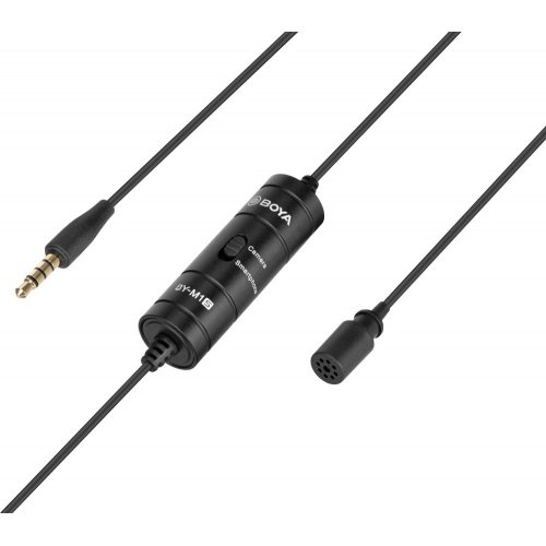 Петличний мікрофон BOYA BY-M1S Black купити в Україні: Київ, Львів, Хмельницький, Тернопіль, Івано-Франківськ | Низька ціна, відгуки, характеристики від TELEMART фото