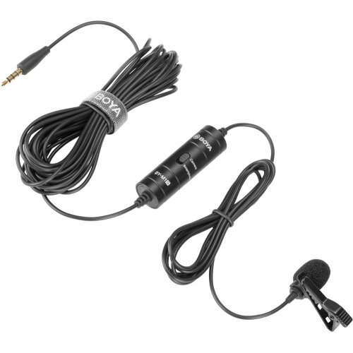 Петличний мікрофон BOYA BY-M1S Black купити в Україні: Київ, Львів, Хмельницький, Тернопіль, Івано-Франківськ | Низька ціна, відгуки, характеристики від TELEMART фото