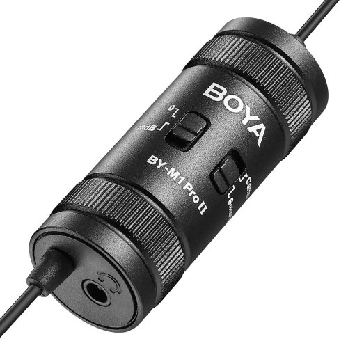 Петличний мікрофон BOYA BY-M1 Pro II Black купити в Україні: Київ, Львів, Хмельницький, Тернопіль, Івано-Франківськ | Низька ціна, відгуки, характеристики від TELEMART фото