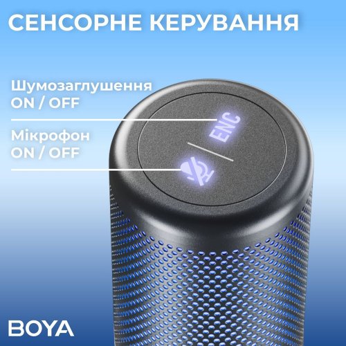 Мікрофон BOYA K3-02 RGB Black купити в Україні: Київ, Львів, Хмельницький, Тернопіль, Івано-Франківськ | Низька ціна, відгуки, характеристики від TELEMART фото