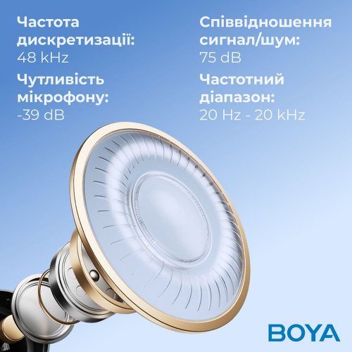 Мікрофон BOYA K3-02 RGB Black купити в Україні: Київ, Львів, Хмельницький, Тернопіль, Івано-Франківськ | Низька ціна, відгуки, характеристики від TELEMART фото