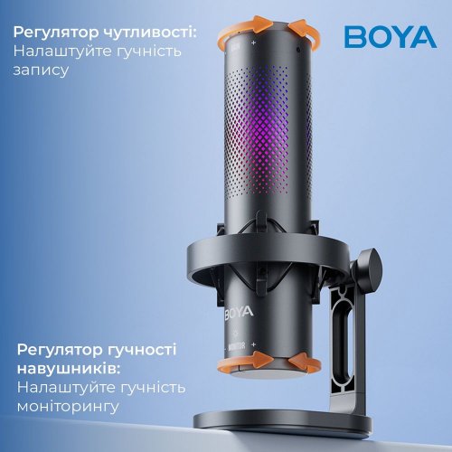 Мікрофон BOYA K9 RGB Black купити в Україні: Київ, Львів, Хмельницький, Тернопіль, Івано-Франківськ | Низька ціна, відгуки, характеристики від TELEMART фото
