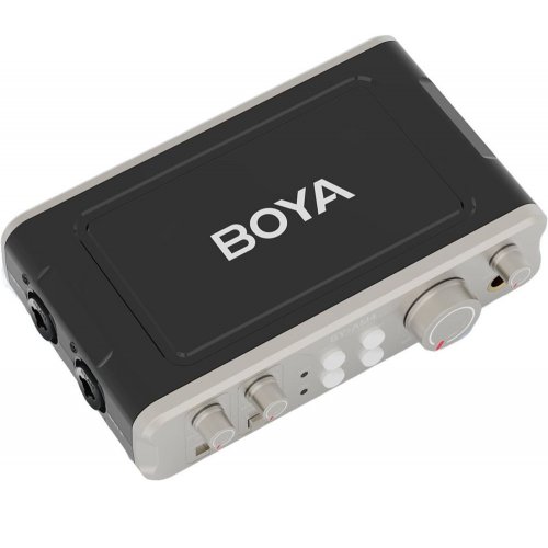 Двохканальний аудіоінтерфейс BOYA BY-AM4 Black купити в Україні: Київ, Львів, Хмельницький, Тернопіль, Івано-Франківськ | Низька ціна, відгуки, характеристики від TELEMART фото