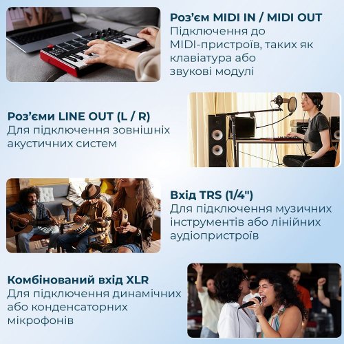 Двохканальний аудіоінтерфейс BOYA BY-AM4 Black купити в Україні: Київ, Львів, Хмельницький, Тернопіль, Івано-Франківськ | Низька ціна, відгуки, характеристики від TELEMART фото