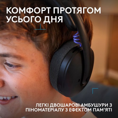 Навушники Logitech G325 Lightspeed Wireless (981-001524) Black купити в Україні: Київ, Львів, Хмельницький, Тернопіль, Івано-Франківськ | Низька ціна, відгуки, характеристики від TELEMART фото