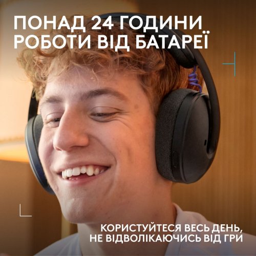 Навушники Logitech G325 Lightspeed Wireless (981-001524) Black купити в Україні: Київ, Львів, Хмельницький, Тернопіль, Івано-Франківськ | Низька ціна, відгуки, характеристики від TELEMART фото
