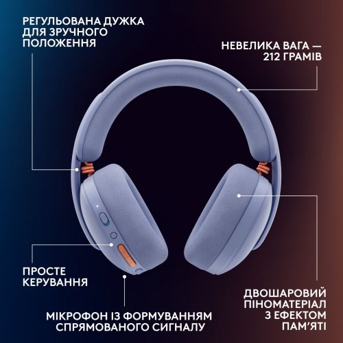Навушники Logitech G325 Lightspeed Wireless (981-001538) Lilac купити в Україні: Київ, Львів, Хмельницький, Тернопіль, Івано-Франківськ | Низька ціна, відгуки, характеристики від TELEMART фото