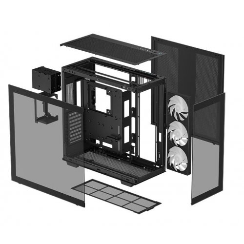 Уцінка корпус Deepcool CH780 Tempered Glass без БЖ (R-CH780-BKADE41-G-1) Black (Розкрита упаковка, 850830) купити в Україні: Київ, Львів, Хмельницький, Тернопіль, Івано-Франківськ | Перевірка сумісності, низька ціна, відгуки, характеристики від TELEMART фото