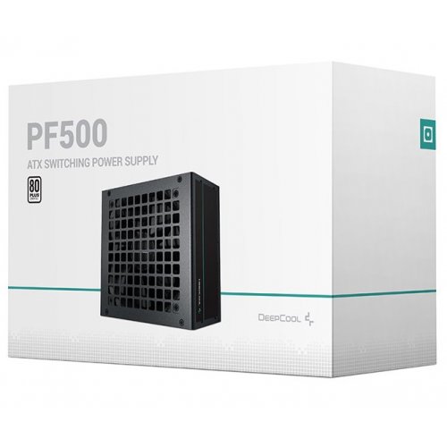 Уцінка блок живлення Deepcool PF500 500W (R-PF500D-HA0B-EU) (Розкрита упаковка, 850837) купити в Україні: Київ, Львів, Хмельницький, Тернопіль, Івано-Франківськ | Перевірка сумісності, низька ціна, відгуки, характеристики від TELEMART фото