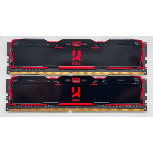 Озп GoodRAM DDR4 16GB (2x8GB) 3200Mhz Iridium X Black (IR-X3200D464L16SA/16GDC) (Відновлено продавцем, 850859) купити в Україні: Київ, Львів, Хмельницький, Тернопіль, Івано-Франківськ | Перевірка сумісності, низька ціна, відгуки, характеристики від TELEMART фото