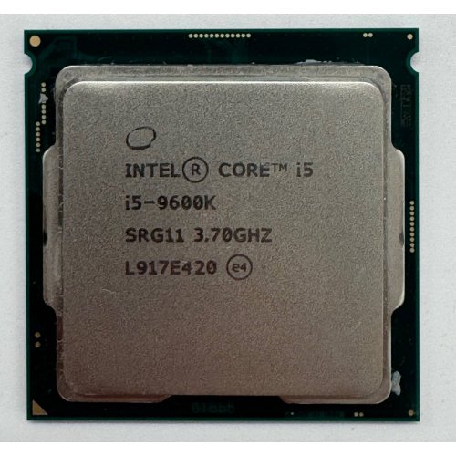 Процесор Intel Core i5-9600K 3.7(4.6)GHz 9MB s1151 Tray (CM8068403874404) (Відновлено продавцем, 850861) купити в Україні: Київ, Львів, Хмельницький, Тернопіль, Івано-Франківськ | Перевірка сумісності, низька ціна, відгуки, характеристики від TELEMART фото