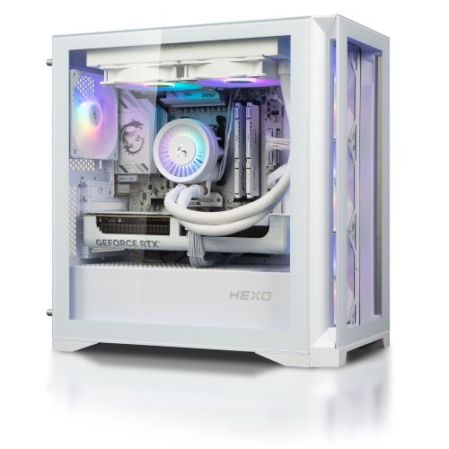Комп'ютер HEXO Gaming TwinFront Pro (HGP-B850TF780X3DN507-D532S1TWH) White купити в Україні: Київ, Львів, Хмельницький, Тернопіль, Івано-Франківськ | Низька ціна, відгуки, характеристики від TELEMART фото