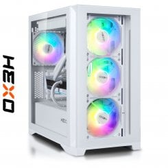 Комп'ютер HEXO Gaming TwinFront Pro (HGP-B850TF780X3DN507-D532S1TWH) White / AMD Ryzen 7 7800X3D (4.2–5.0), 8 ядер / NVIDIA GeForce RTX 5070 / 32 ГБ (DDR5) / 1024 ГБ (SSD)