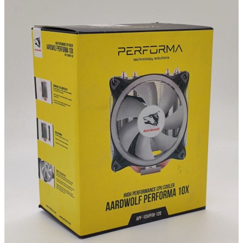 Кулер Aardwolf Performa 10X (APF-10XPFM-120) (Відновлено продавцем, 850877) купити в Україні: Київ, Львів, Хмельницький, Тернопіль, Івано-Франківськ | Перевірка сумісності, низька ціна, відгуки, характеристики від TELEMART фото