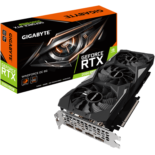 Відеокарта Gigabyte GeForce RTX 2080 SUPER WindForce OC 8192MB (GV-N208SWF3OC-8GD) (Відновлено продавцем, 850879) купити в Україні: Київ, Львів, Хмельницький, Тернопіль, Івано-Франківськ | Перевірка сумісності, низька ціна, відгуки, характеристики від TELEMART фото