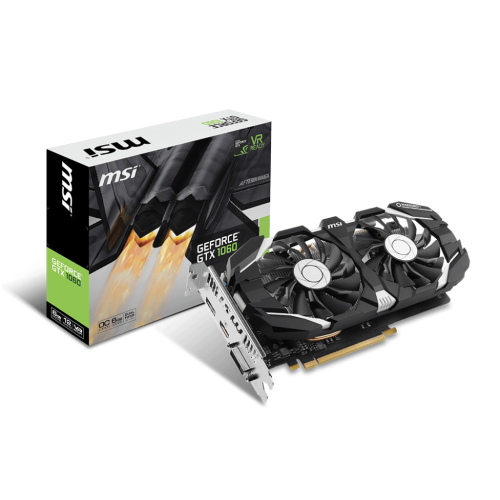 Відеокарта MSI GeForce GTX 1060 Dual Fan OC 6144MB (GTX 1060 6GT OCV1) (Відновлено продавцем, 850887) купити в Україні: Київ, Львів, Хмельницький, Тернопіль, Івано-Франківськ | Перевірка сумісності, низька ціна, відгуки, характеристики від TELEMART фото