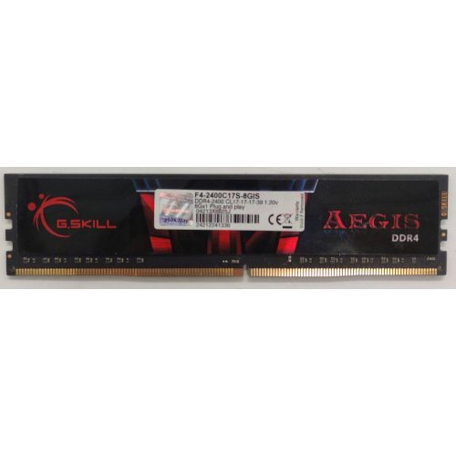 Озу G.Skill DDR4 8GB 2400Mhz Aegis (F4-2400C17S-8GIS) (Восстановлено продавцом, 850888) купить в Украине: Киев, Днепр, Харьков, Одесса  | Проверка совместимости, низкая цена, отзывы, характеристики от TELEMART фото