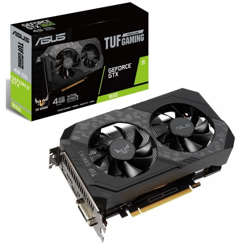 Відеокарта Asus TUF GeForce GTX 1650 Gaming 4096MB (TUF-GTX1650-4GD6-GAMING) (Відновлено продавцем, 850890) купити в Україні: Київ, Львів, Хмельницький, Тернопіль, Івано-Франківськ | Перевірка сумісності, низька ціна, відгуки, характеристики від TELEMART фото