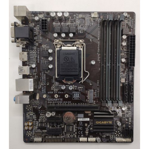 Материнська плата Gigabyte GA-B250M-DS3H (s1151, Intel B250) (Відновлено продавцем, 850893) купити в Україні: Київ, Львів, Хмельницький, Тернопіль, Івано-Франківськ | Перевірка сумісності, низька ціна, відгуки, характеристики від TELEMART фото