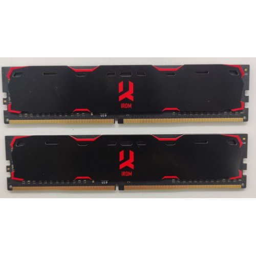 Озп GoodRAM DDR4 16GB (2x8GB) 2400Mhz IRDM Black (IR-2400D464L15S/16GDC) (Відновлено продавцем, 850895) купити в Україні: Київ, Львів, Хмельницький, Тернопіль, Івано-Франківськ | Перевірка сумісності, низька ціна, відгуки, характеристики від TELEMART фото