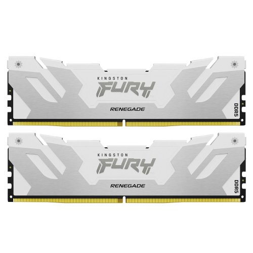 Озу Kingston DDR5 32GB (2x16GB) 6000Mhz FURY Renegade White (KF560C32RWK2-32) (Восстановлено продавцом, 850900) купить в Украине: Киев, Днепр, Харьков, Одесса  | Проверка совместимости, низкая цена, отзывы, характеристики от TELEMART фото