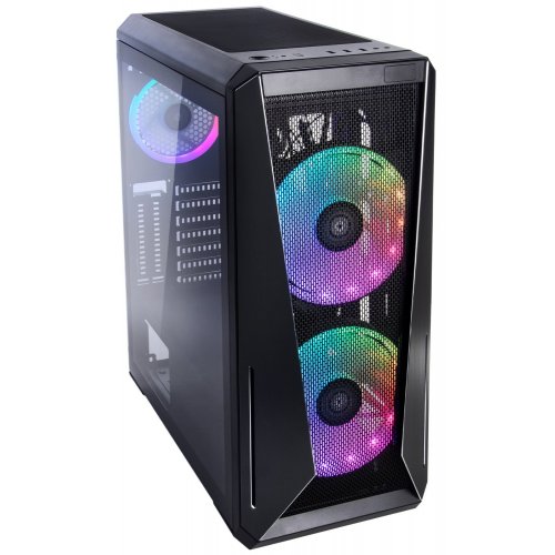 Корпус QUBE Wizard ARGB Tempered Glass без БП (WIZARD_FMNU3) Black (Восстановлено продавцом, 850902) купить в Украине: Киев, Днепр, Харьков, Одесса  | Проверка совместимости, низкая цена, отзывы, характеристики от TELEMART фото