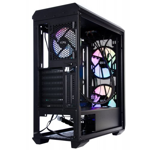 Корпус QUBE Wizard ARGB Tempered Glass без БП (WIZARD_FMNU3) Black (Восстановлено продавцом, 850902) купить в Украине: Киев, Днепр, Харьков, Одесса  | Проверка совместимости, низкая цена, отзывы, характеристики от TELEMART фото