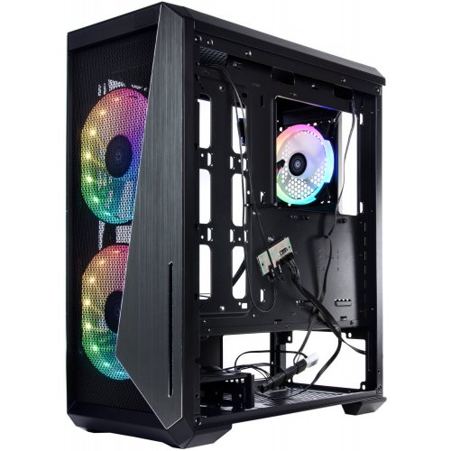 Корпус QUBE Wizard ARGB Tempered Glass без БП (WIZARD_FMNU3) Black (Восстановлено продавцом, 850902) купить в Украине: Киев, Днепр, Харьков, Одесса  | Проверка совместимости, низкая цена, отзывы, характеристики от TELEMART фото