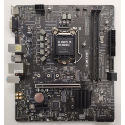 Материнская плата MSI H510M-A PRO (s1200, Intel H510) (Восстановлено продавцом, 850911) купить в Украине: Киев, Днепр, Харьков, Одесса  | Проверка совместимости, низкая цена, отзывы, характеристики от TELEMART фото