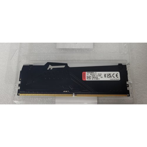 Уценка озу Kingston DDR5 16GB 6000Mhz FURY Beast Black RGB (KF560C36BBE2A-16) (Следы использования, 850934) купить в Украине: Киев, Днепр, Харьков, Одесса  | Проверка совместимости, низкая цена, отзывы, характеристики от TELEMART фото