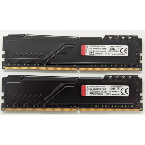 Озп HyperX DDR4 16GB (2x8GB) 2400Mhz FURY Black (HX424C15FB3K2/16) (Відновлено продавцем, 850940) купити в Україні: Київ, Львів, Хмельницький, Тернопіль, Івано-Франківськ | Перевірка сумісності, низька ціна, відгуки, характеристики від TELEMART фото