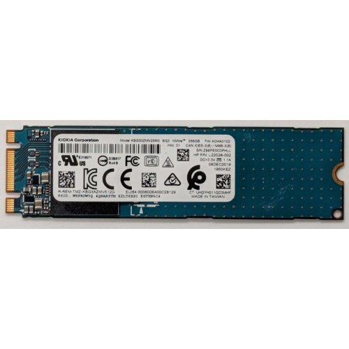 Ssd-диск Toshiba BG3 256GB M.2 (2280 PCI-E) (KBG30ZMV256G) (Відновлено продавцем, 850945) купити в Україні: Київ, Львів, Хмельницький, Тернопіль, Івано-Франківськ | Перевірка сумісності, низька ціна, відгуки, характеристики від TELEMART фото