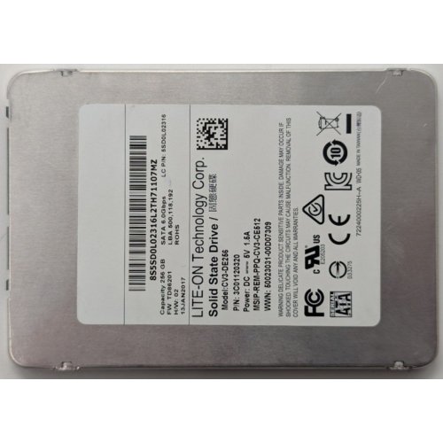 Ssd-диск Lite-On 256GB 2.5" (CV3-DE256) (Відновлено продавцем, 850947) купити в Україні: Київ, Львів, Хмельницький, Тернопіль, Івано-Франківськ | Перевірка сумісності, низька ціна, відгуки, характеристики від TELEMART фото